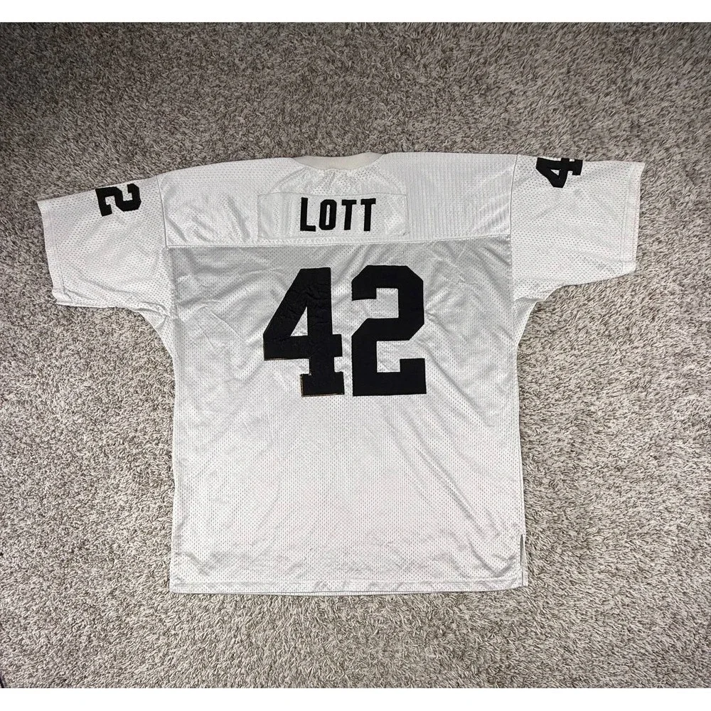 Mitchell & Ness Throwback Ronnie Lott Los Angeles Raiders 1991 Authentic Jersey - Picture 15 of 15